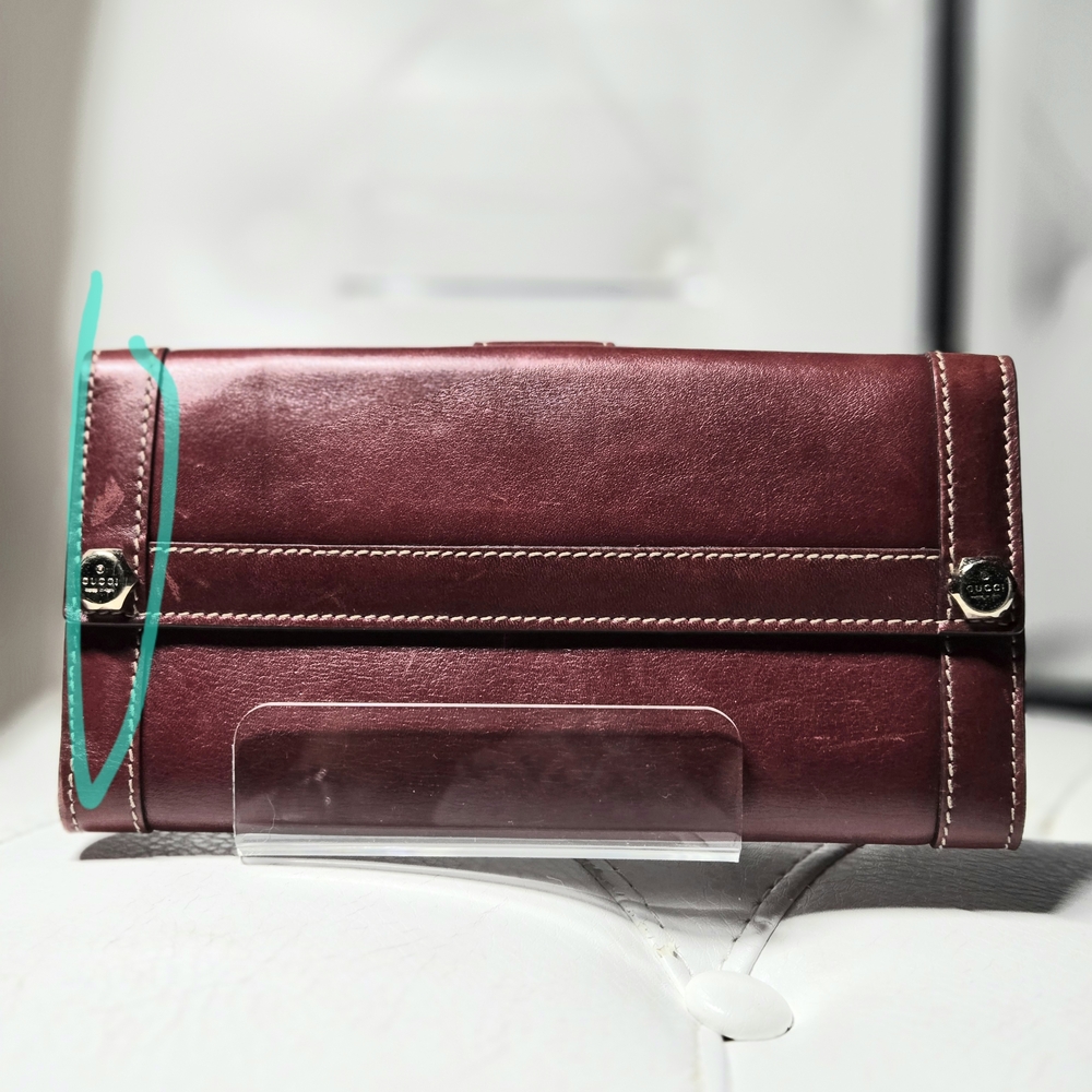 Gucci Burgundy Leather Wallet
